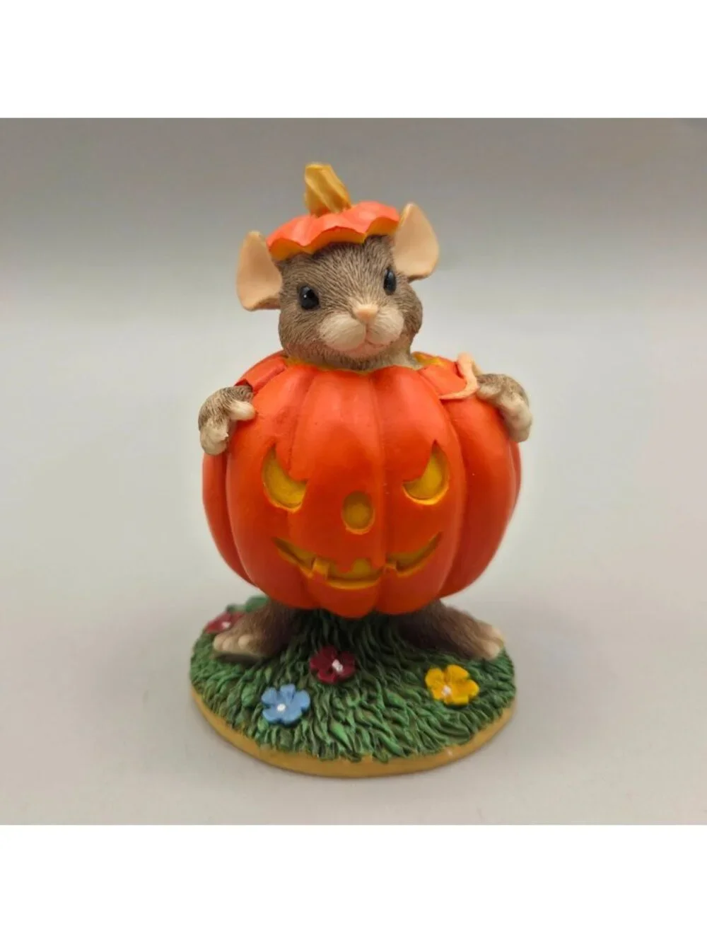 Charming Tails Maxines Pumpkin Costume Figurine 87/430 Halloween Silvestri 1996